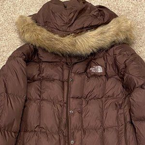 Brown North Face Puffer Jacket